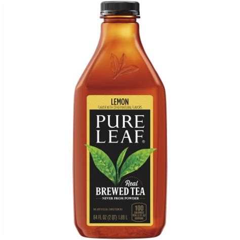 Pure Leaf Lemon Brewed Iced Tea 64 Oz Bottle 64 Fl Oz Frys Food Stores