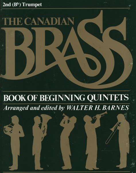 Barnes Walter H Arr Canadian Brass Book Of Beginning Quintets