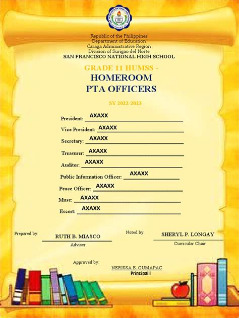 Hpta Officers Template Final Pdf