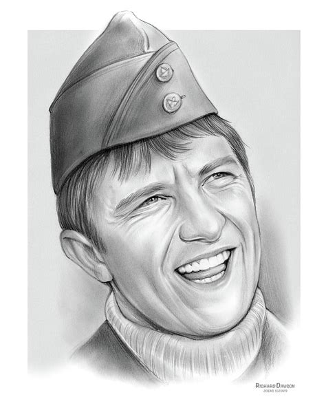 Richard Dawson Drawing By Greg Joens Pixels