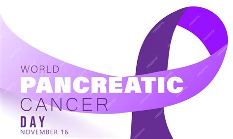 Premium Vector World Pancreatic Cancer Day Background Banner Card Poster Template Vector