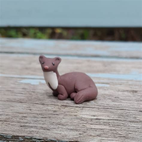 Beech Marten Figure Cute Marten Figurine Mini Folksy