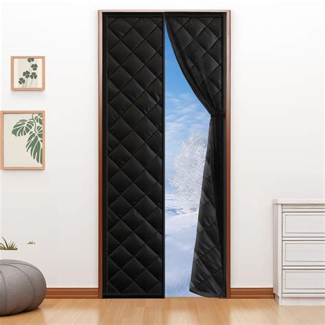 Magnetic Thermal Insulated Door Curtain for 36"x 80" Doors, Heavy-Duty