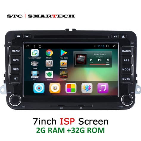 SMARTECH 2 Din Android 2G Car Radio GPS For VW Volkswagen Golf Polo