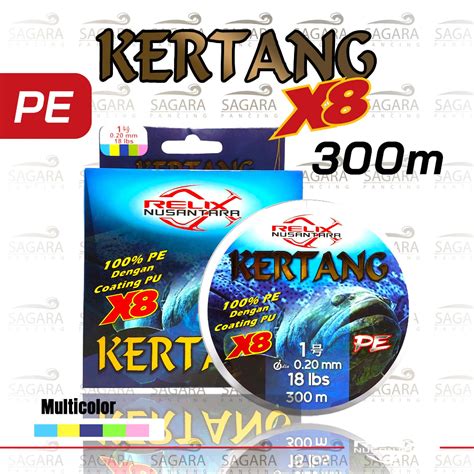 Jual Senar PE Kertang X8 200 Meter 300 Meter Multi Color PE Relix