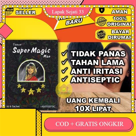 Jual Tisu Tissue Super Magic Power Man Original Bikin Tahan Lama Isi