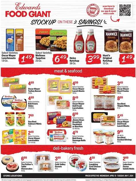 Edwards Food Giant Ad Circular - 04/10 - 05/09/2024 | Rabato