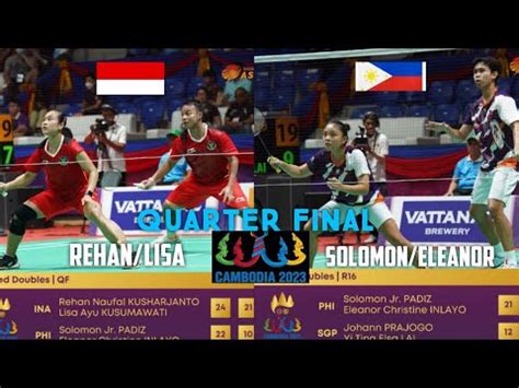 Badminton Sea Games Kamboja Rehan Lisa Vs Solomon Jr Padiz