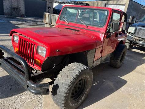 1995 Jeep Wrangler Yj S Photos In Dyer Repairable Salvage Car Auction On Fri Dec 29