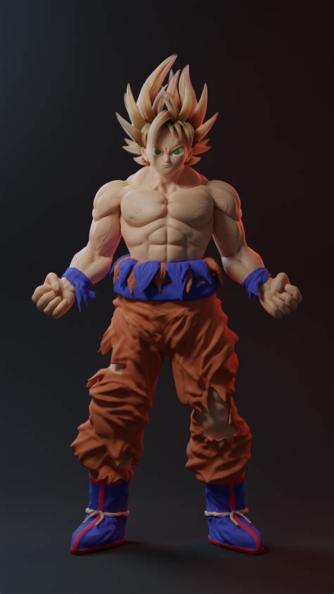 Artstation Son Goku In 3d Resources