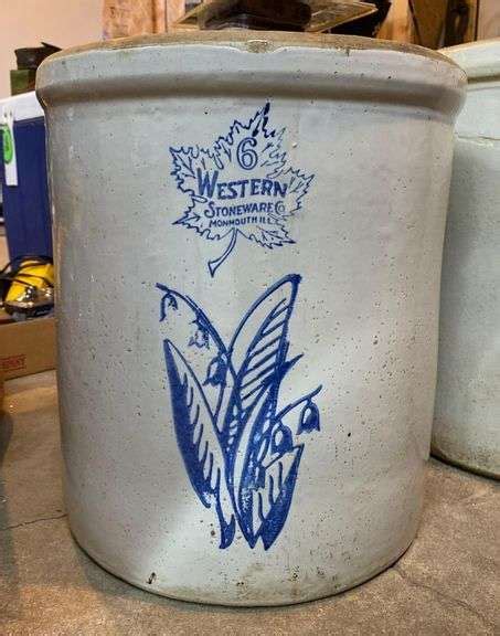 Gallon Western Stoneware Crock Matthew Bullock Auctioneers