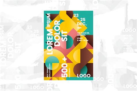 Abstract Poster Template Design Template Place