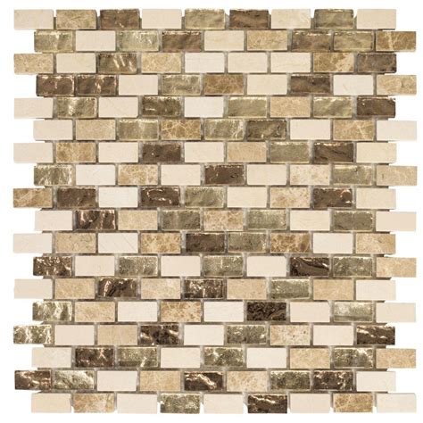 Jeffrey Court Molten 12 In X 12 In X 8 Mm Glass Marble Mosaic Tile