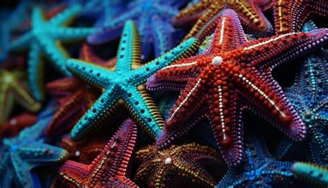 Premium AI Image | a starfish of 1000 colors