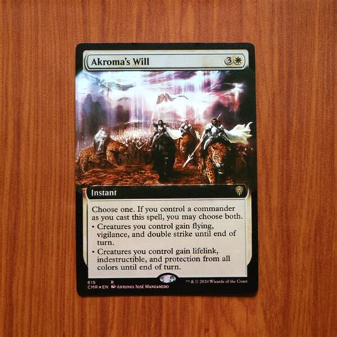 Akromas Will Full Art Cmr Foil Magic The Gathering Proxy Mtg