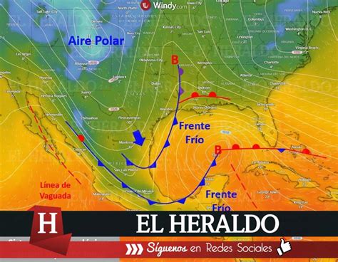 El Heraldo De Poza Rica Frente Fr O Generar Vientos Fuertes Y