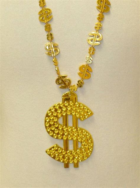 Bling Dollar Sign Necklace From Beads By The Dozen