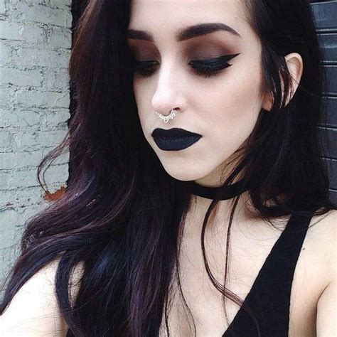 Dark Grunge Black Makeup Look Gothic Makeup Witchy Makeup Dark Makeup