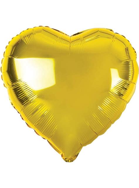 Heart Shaped Metallic Gold 45cm Foil Balloon 2024