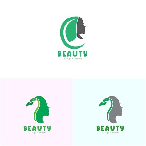 Diseño De Logotipo De Belleza Vector Premium