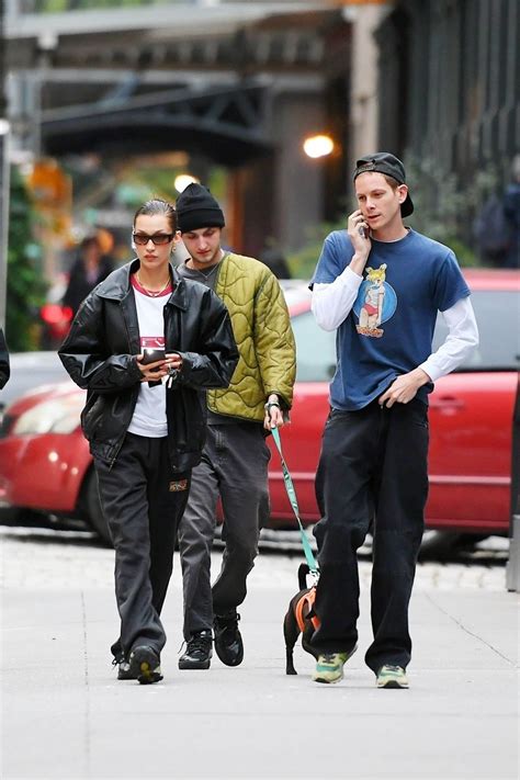 Bella Hadid With Boyfriend Marc Kalman And Her Brother Anwar Out In