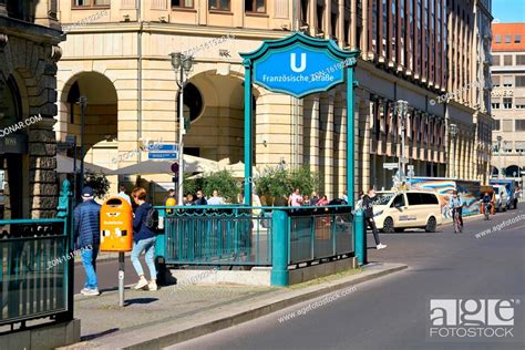 U Bahnhof Franz Sische Stra E In Der Innenstadt Von Berlin Stock Photo