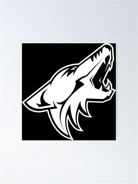 "COYOTES - LOGO" Poster for Sale by SamaWilms77 | Redbubble