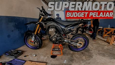 Modifikasi Honda Crf 150 L Jadi Supermoto Sangar Banget Youtube