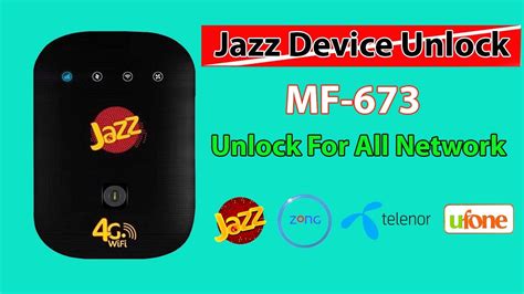 Jazz 4G Device MF 673 Unlock All Network Jazz MF 673 Fix Service New