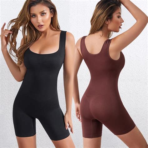 Women Postpartum Shapewear Bodysuit Tummy Control Body Shaper Seamless Colombia Fajas Belly