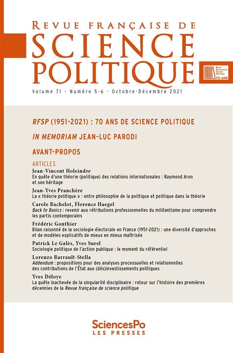 Sociologie Politique De Laction Publique Cairn Info