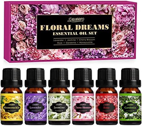 Salubrito Floral Fragrance Oils Set Essential Oils For Diffuser And Candle Making