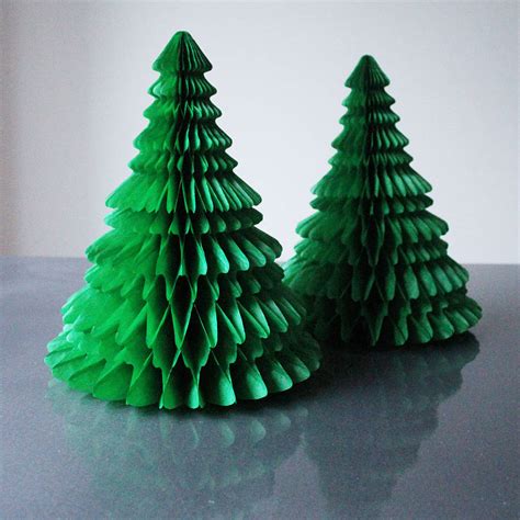 paper honeycomb christmas tree decorations by crafteratti ...