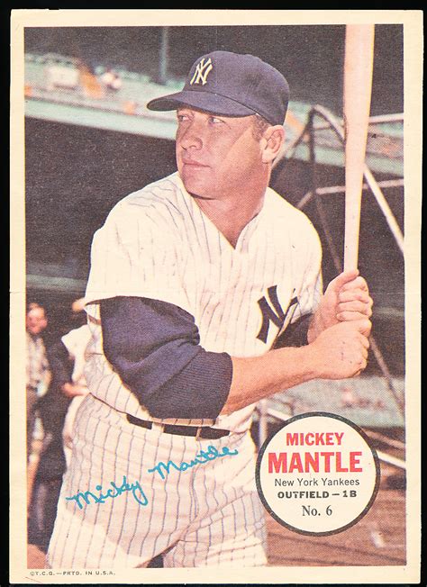 Lot Detail Topps Baseball Posters Mickey Mantle