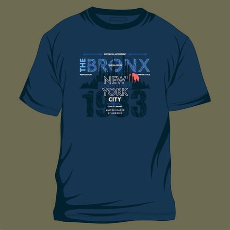 Premium Vector The Bronx Typography Graphic T Shirt Casual Style