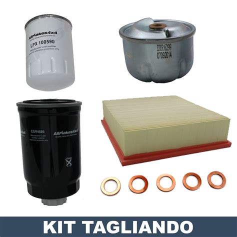 Kit Tagliando Filtri Aria Olio Per Land Rover Defender Discovery