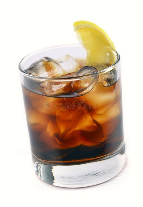 Cocktail With Ice Cola Whiskey Stock Image Image Of Refreshment