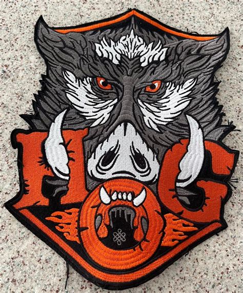 Harley Hog Cloth Badge Motorcycles Motorcycle Apparel On Carousell