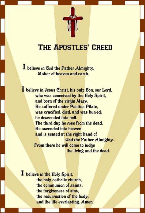 Words To The Apostles Creed Prayer