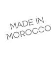 Made In Morocco Rubber Stamp Royalty Free Vector Image