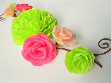 Paper Flower Garland/Mini Garland/Paper Flowers/Table Flower