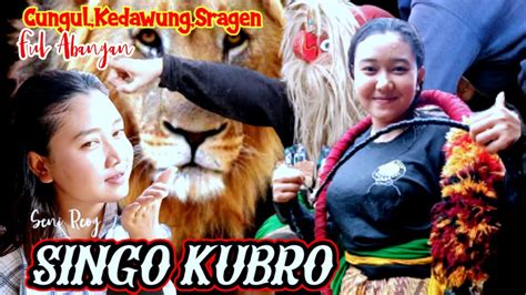 SENI REOG SINGO KUBRO MBAH ATENG NGAMOK DUA CREW CANTIK IKUT NGEDAN