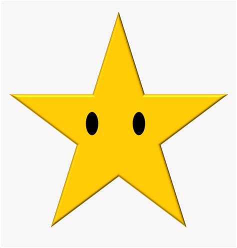 Mario Star With Eyes Png - Yellow Star Icon Svg, Transparent Png - kindpng