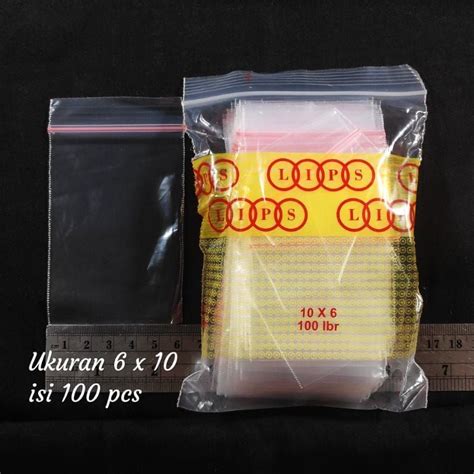 Jual Plastik Klip 6x10 Isi 100 Lembar Plastic Ziplock Plastik Bening