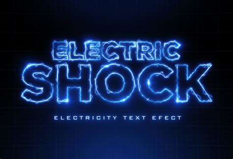 Electric Text Effect Behance