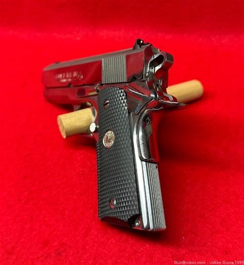 Colt Officers Mk Iv 45 Acp Pistol In Box Unfired Bright Stainless 1995 Semi Auto Pistols At