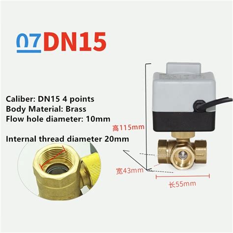 [hot W] Brass Motorized Ball Valve 3 Wire Two Control Electric Actuator