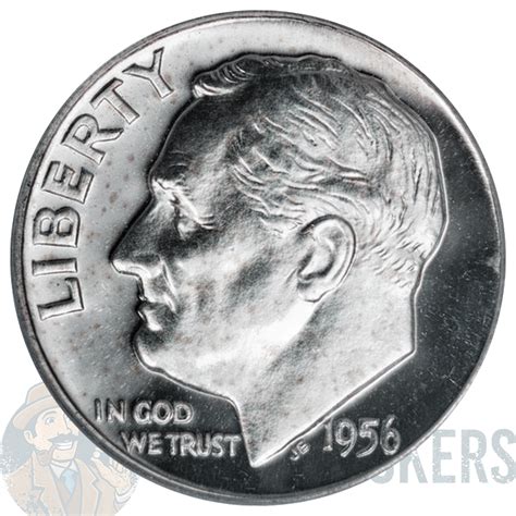 1956 Roosevelt Dime Value Cointrackers