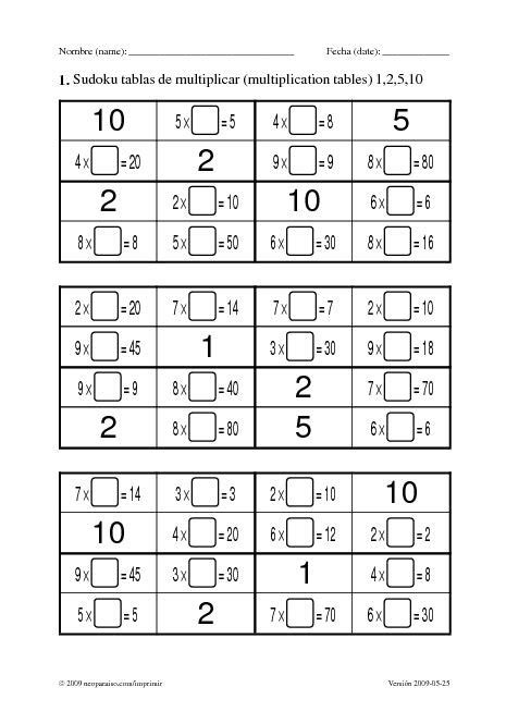 Te Cuento Un Cuento Tablas De Multiplicar Del 1 Al 10 Makeup Tips