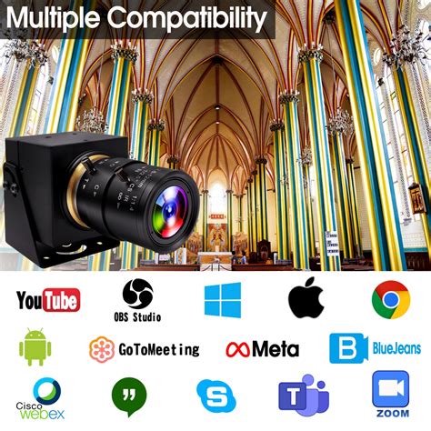 ELP 4K Ultra HD Camera HDMI+USB Simultaneously Output Live Streaming Webcam Recording 30fps ...